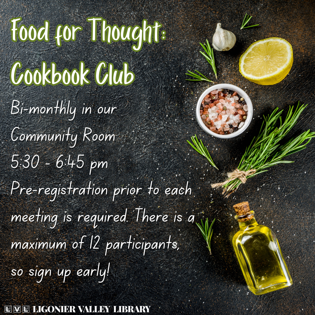 Food for Thought: a Cookbook Club