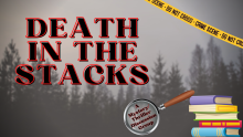 Death in the Stacks event graphic