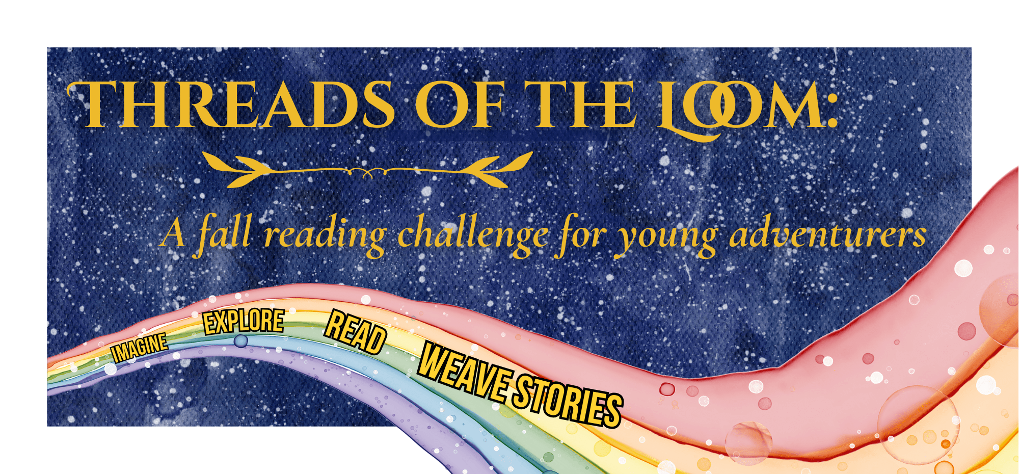 FRC Image Threads of the loom: A fall reading challenge for young adventurers.